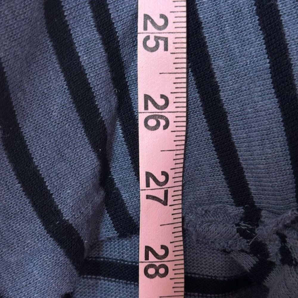 Free People Blue Striped Tunic Dress Between the Lines XS Flutter Ruffles Linen - Picture 7 of 16